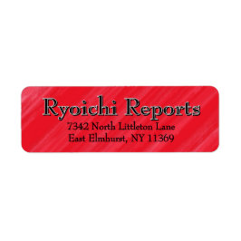 ピンクパーソナライズされたレッドグラマー ラベル