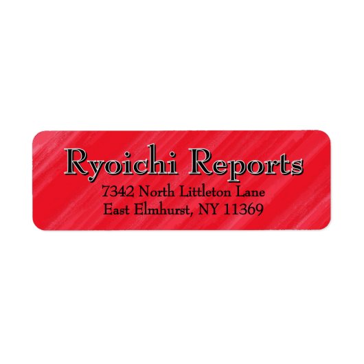 ピンクパーソナライズされたレッドグラマー ラベル (正面)