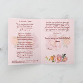 ピンクパーソナライズされたローズクリスチャンマザー誕生日 シーズンカード (内部)