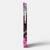 ピンクパーソナライズされたヴィンテージダマスク模様 Case-Mate iPhoneケース (裏面 / 左)