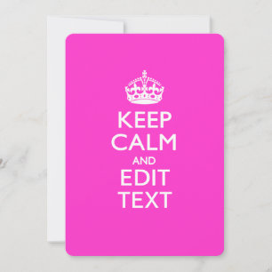 ピンクパーソナライズされた保のCALM AND Edit文字