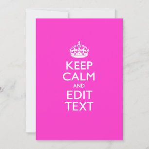 ピンクパーソナライズされた保のCALM AND Edit文字