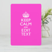 ピンクパーソナライズされた保のCALM AND Edit文字 (スタンド正面)