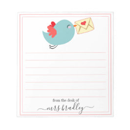 ピンクパーソナライズされた名 |メモ帳から ノートパッド