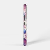 ピンクパーソナライズされた紫色の水彩蝶 SAMSUNG GALAXYケース (右側面)