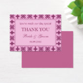 ピンクパーソナライズされた結婚式の引き出物ギフトラベル (デスク)