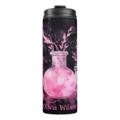 ピンクパーソナライズされた薬 タンブラー (正面)