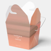 ピンクパーソナライズされた赤面結婚ズ フェイバーボックス (オープン)