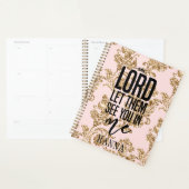 ピンクパーソナライズされた金ゴールドやる気を起こさせるプランナー プランナー手帳 (ディスプレー)