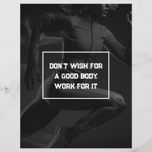 ピンクパーソナルトレーナーとフィットネスコーチングフライヤー チラシ (裏面)