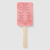 ピンクパーチメントフローラ ハンドファン (裏面)