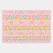 ピンクパーティーバルーンkidハッピーバースデー ラッピングペーパーシート (正面2)