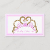 ピンクパーティープリンセス名刺 名刺 (正面)