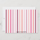 ピンクパーティーヘッジホッグとカップケーキ 招待状 (裏面)