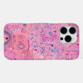 ピンクパーティーマキシマリストアート iPhoneケース (裏面横)