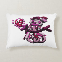 ピンクパーティー雪だるま アクセントクッション