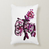 ピンクパーティー雪だるま アクセントクッション (正面(垂直))