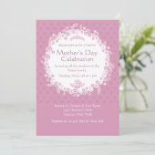 ピンクパーフェクションマザーズデイ招待状 招待状 (スタンド正面)