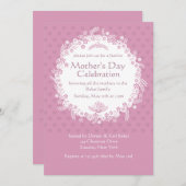 ピンクパーフェクションマザーズデイ招待状 招待状 (正面/裏面)