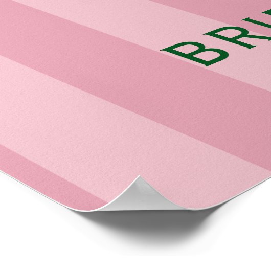 ピンクパーフェクトマッチテニスブライダルシャワーへようこそ ポスター (角)