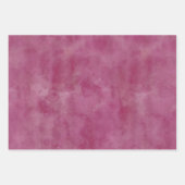 ピンクパープルとバラバイオレットウォーターカラー抽象化 ラッピングペーパーシート (正面2)