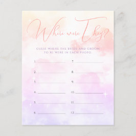 ピンクパープルどこ彼らはブライダルシャワーゲーム