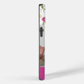 ピンクパープルのオーダーネーム入り水彩野の花 Case-Mate iPhoneケース (裏面 / 右)