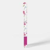 ピンクパープルのオーダーネーム入り水彩野の花 Case-Mate iPhoneケース (裏面 / 左)