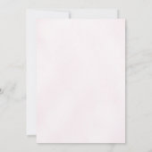 ピンクパープルのダリアの女の子のベビーシャワー 招待状 (裏面)