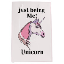 ピンクパープルのユニコーンの頭