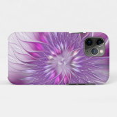 ピンクパープルの花の情熱抽象フラクタルアート Case-Mate iPhoneケース (裏面(横))