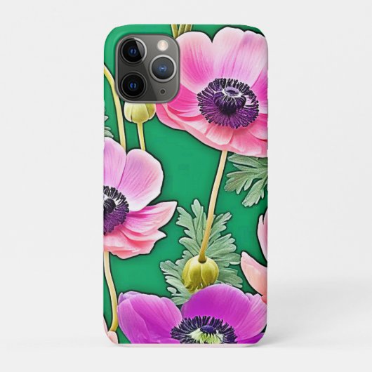 ピンクパープルアネモネス Case-Mate iPhoneケース (裏)