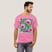 ピンクパープルアネモネス Tシャツ (正面フル)