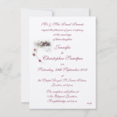 ピンクパープルアユの花結婚式招待状 招待状 (裏面)