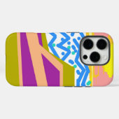 ピンクパープルイエローサンセットヨット Case-Mate iPhoneケース (裏面 (横))