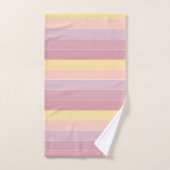 ピンクパープルイエローモダントレンディーエレガントテンプレート バスタオルセット (ハンドタオル)