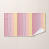 ピンクパープルイエローモダントレンディーエレガントテンプレート バスタオルセット (ハンドタオル)