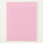 ピンクパープルイエロー蝶ベビー初年 プランナー手帳 (裏面)