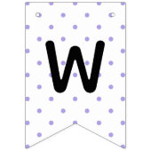 ピンクパープルウェルカムベビーガールベビーベビーシャワー バンティングフラッグ (第3の旗)