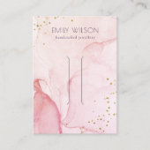 ピンクパープルウォーターのカラーテクスチャヘアクリップの表示 名刺 (正面)