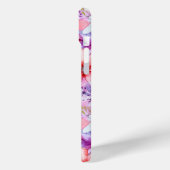 ピンクパープルウォーターの色のフローラパーソナライズされた名 Case-Mate iPhoneケース (裏面 / 左)