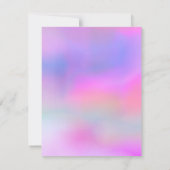 ピンクパープルウォーターカラースウィート16招待状 招待状 (裏面)