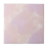 ピンクパープルウォーター色エレガント抽象芸術春 タイル (正面)