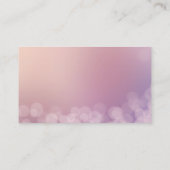 ピンクパープルエレガントバブル半光沢 名刺 (裏面)