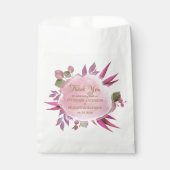 ピンクパープルエレガントフローラあり結婚と フェイバーバッグ (正面)