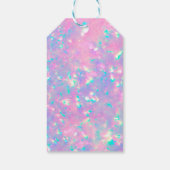 ピンクパープルオパール石ブティック製品ギフトラベル ギフトタグ (裏面)