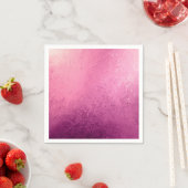 ピンクパープルオムブレウォーターカラーグランジプリント スタンダードカクテルナプキン (インサイチュ)