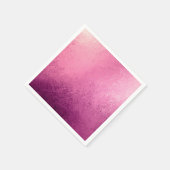 ピンクパープルオムブレウォーターカラーグランジプリント スタンダードカクテルナプキン (角)