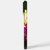 ピンクパープルカラフル明るい赤紫色フラワーイニシャル Case-Mate iPhoneケース (裏面 / 左)