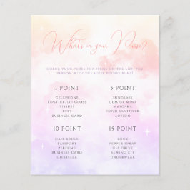 ピンクパープルクラウドナインあなたの財布のゲームの中にあるものを